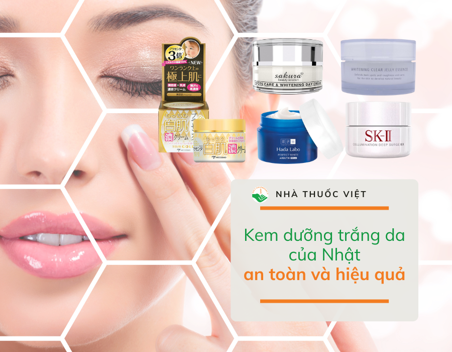 Top 5 kem dưỡng trắng da của Nhật an toàn và hiệu quả