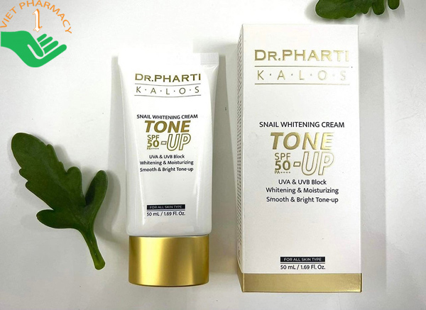 Kem dưỡng Dr.Pharti Kalos Snail Whitening Cream Tone Up