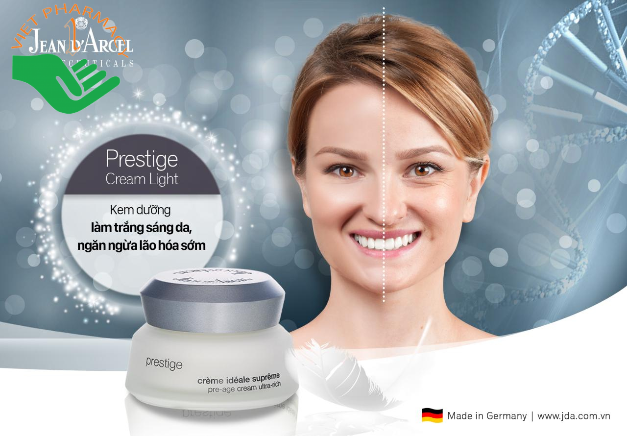 Kem dưỡng vita làm trắng sáng da và ngăn ngừa nám Jean Darcel Pre-age Cream Light