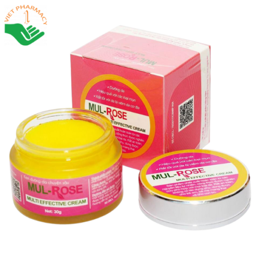 Kem hỗ trợ điều trị viêm da, làm đẹp da Mul Rose (hộp 30g)