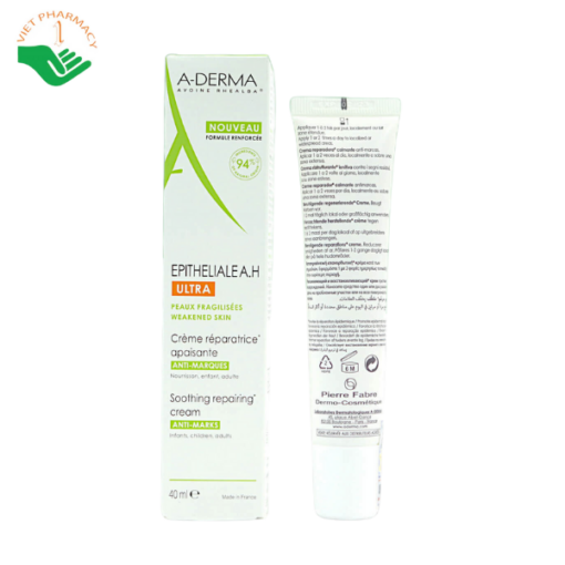 Kem hỗ trợ liền sẹo chữa thâm Aderma Epitheliale A.H Duo Ultra Repairing Cream 40ml