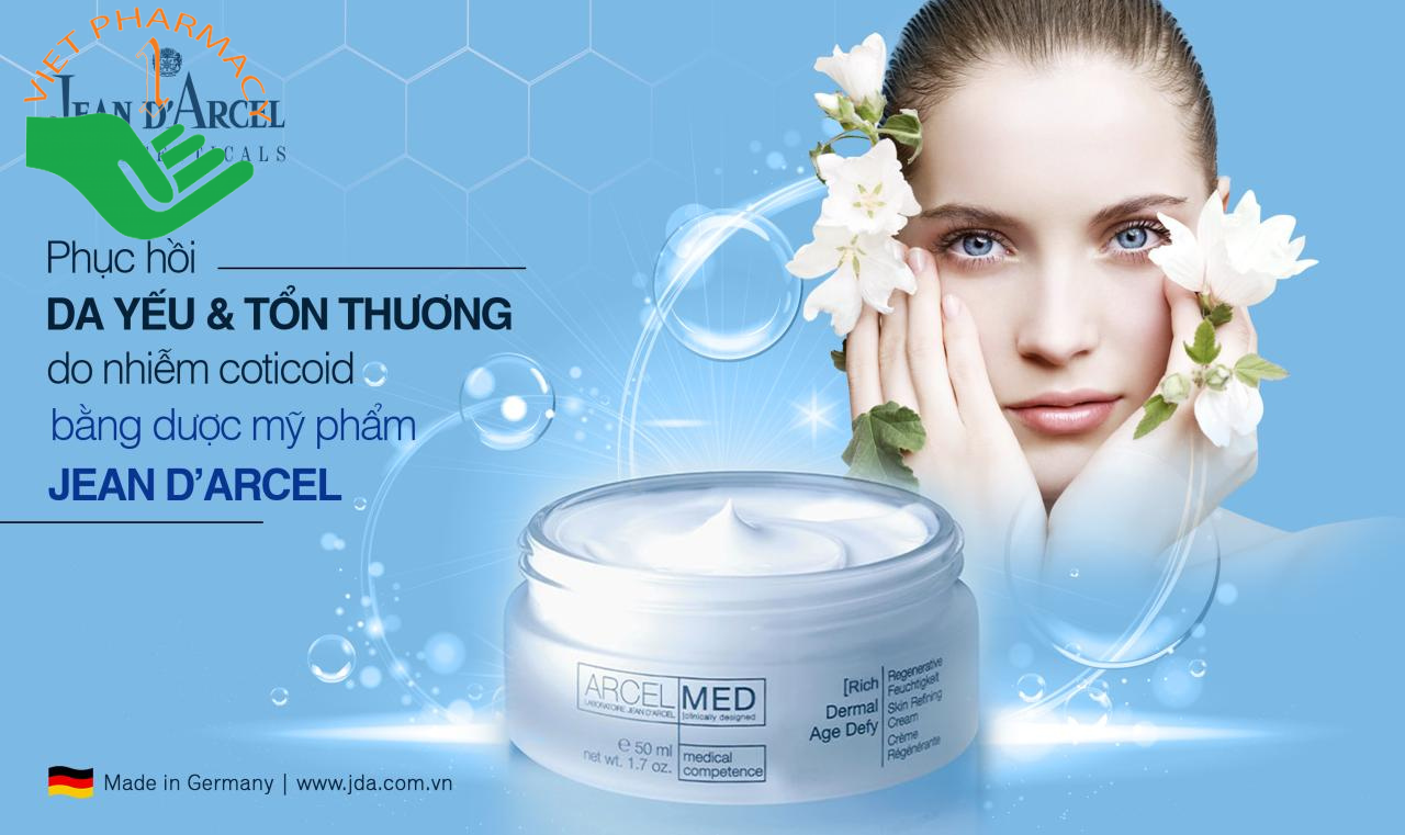 Kem phục hồi da yếu hoặc bị thương tổn Jean Darcel Dermal Age Defy (rich)