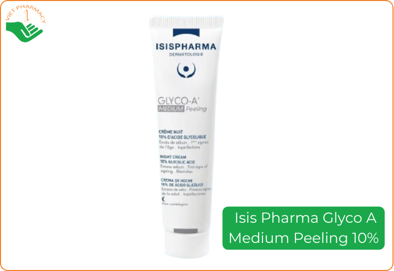 Kem tẩy tế bào chết, trị mụn lưng Isis Pharma Glyco A Medium Peeling 10%
