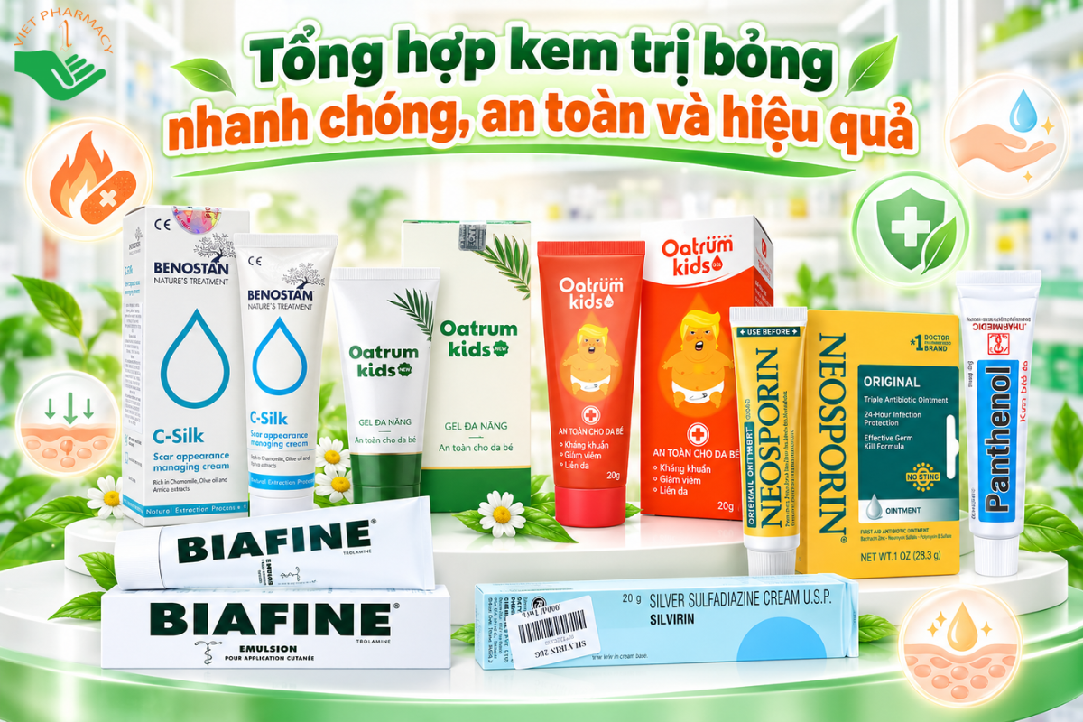  kem trị bỏng