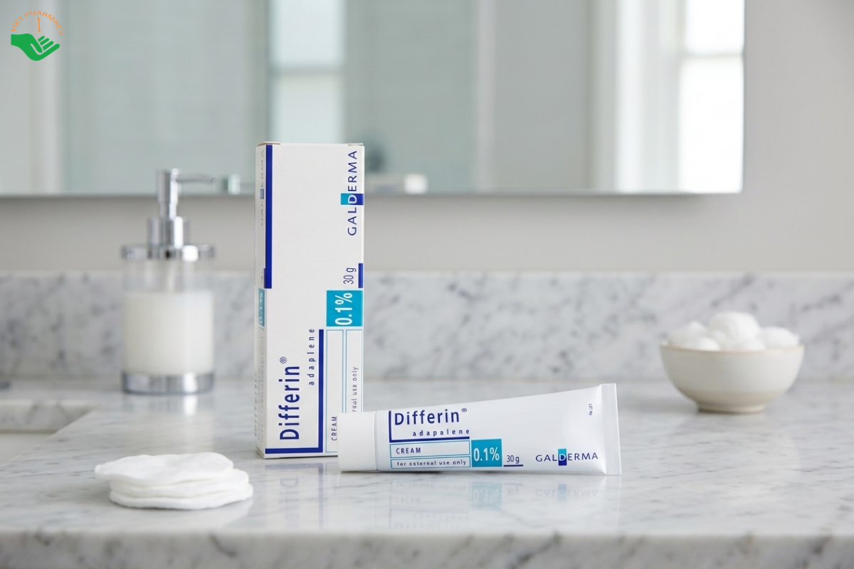 Kem trị mụn bọc Differin Adapalene Cream