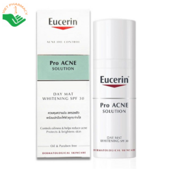 Kem dưỡng da chống nắng ban ngày Eucerin Pro Acne - Oil Control Pro Acne Day Mat Whitening SPF 30 50ml