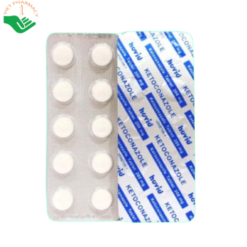 Thuốc kháng nấm Ketoconazole Tablet 200mg (10 vỉ x 10 viên)
