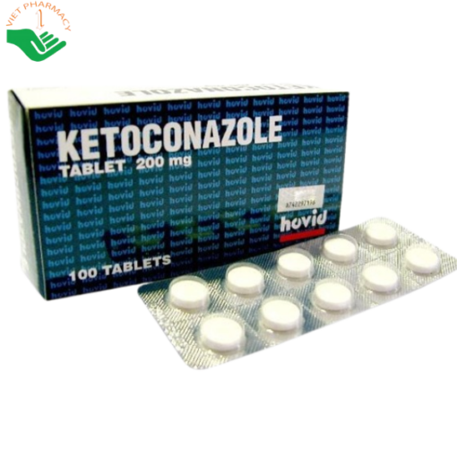 Thuốc kháng nấm Ketoconazole Tablet 200mg (10 vỉ x 10 viên)
