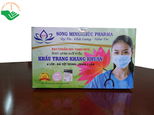 Khẩu trang y tế 4 lớp kháng khuẩn Song Minh Phúc Pharma