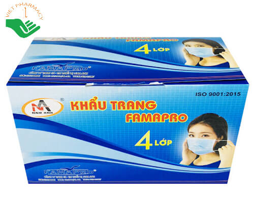 Khẩu trang y tế 4 lớp Nam Anh Famapro