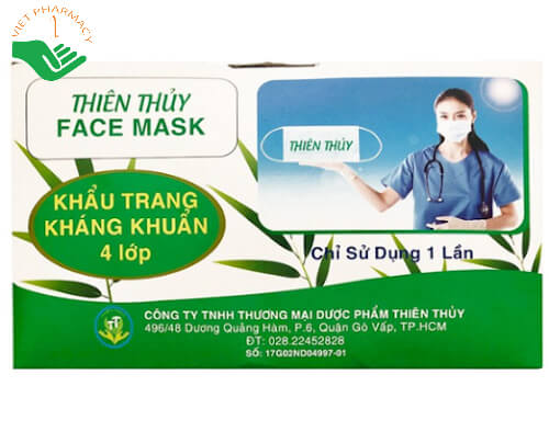 Khẩu trang y tế kháng khuẩn 4 lớp Thiên Thủy