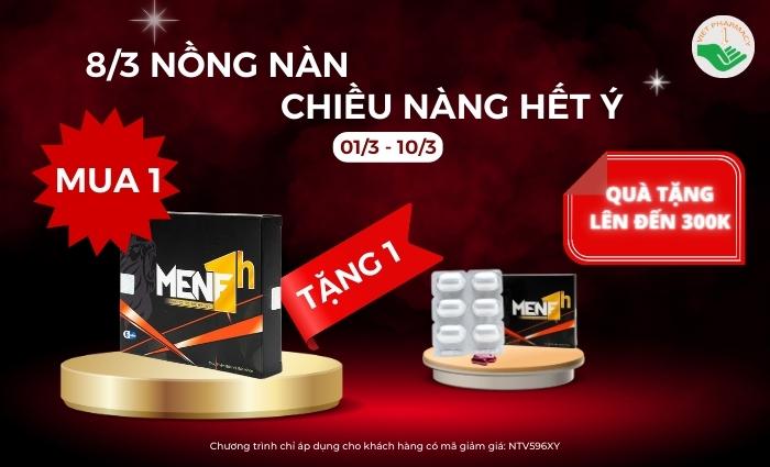 Ưu đãi mua 1 tặng 1 cho sản phẩm MenF 1H