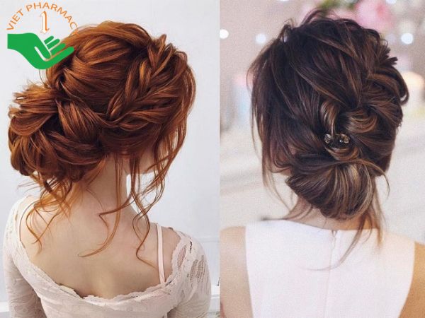 Tóc búi thấp, buông lơi vừa mang đến vẻ đẹp nữ tính nhưng cũng rất thanh lịch