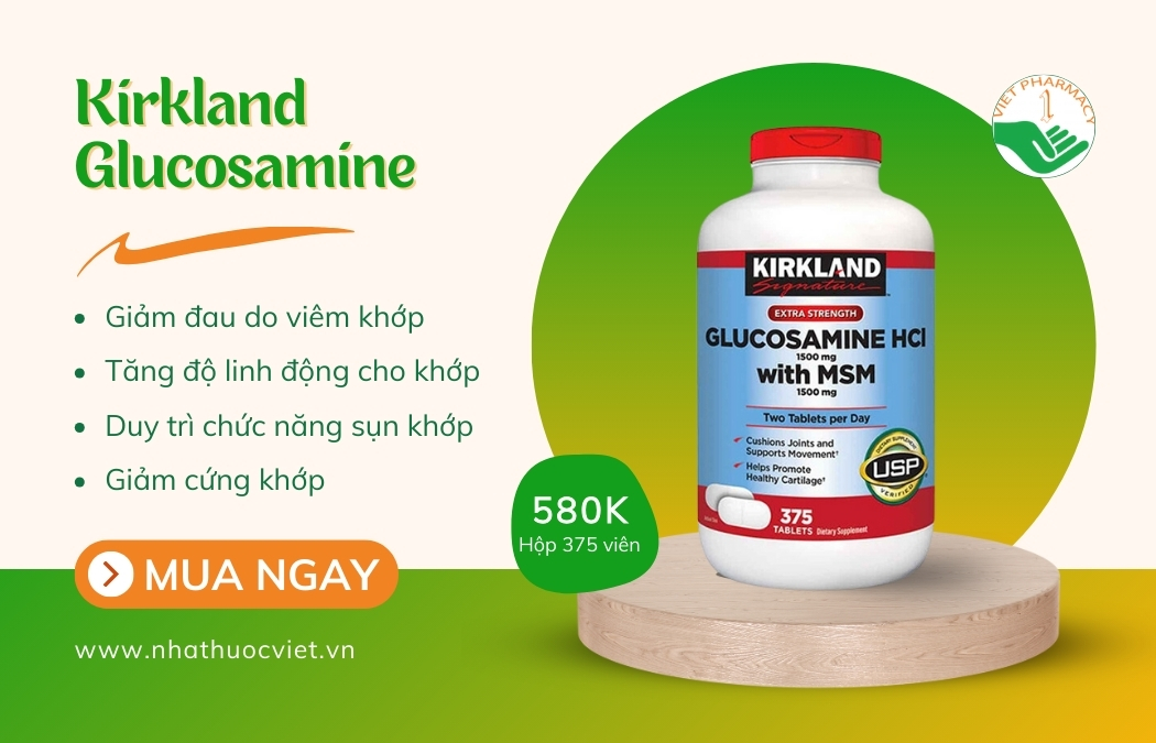Kirkland Glucosamine HCL 1500mg With MSM 1500mg
