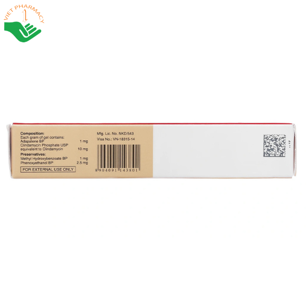 Klenzit C Gel điều trị mụn trứng cá (Tuýp 15g)