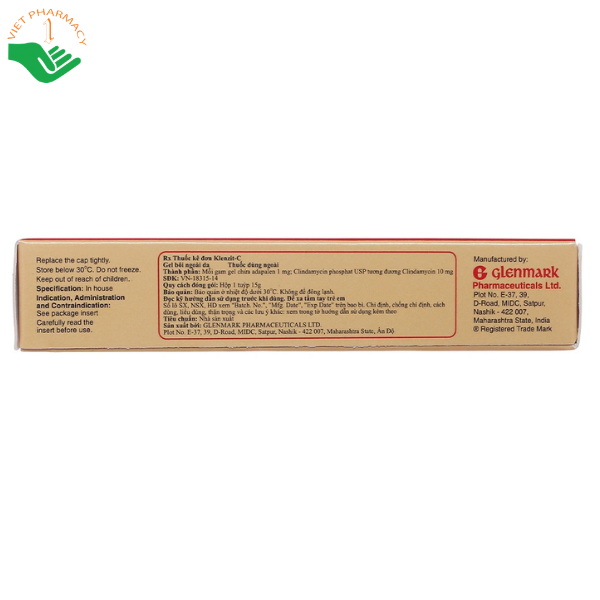 Klenzit C Gel điều trị mụn trứng cá (Tuýp 15g)