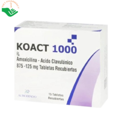 Thuốc Koact 1000 điều trị bệnh nhiễm khuẩn (3 vỉ x5 viên)