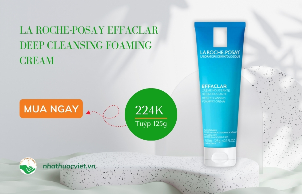 Gel rửa mặt trị mụn ẩn La Roche Posay Effaclar Purifying Foaming Gel