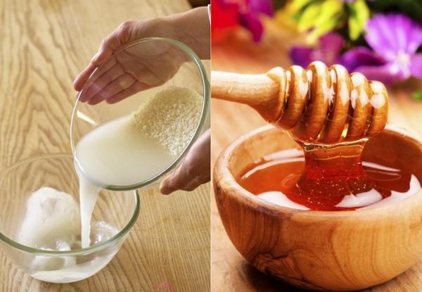Làm trắng da và trị mụn với mật ong và nước vo gạo