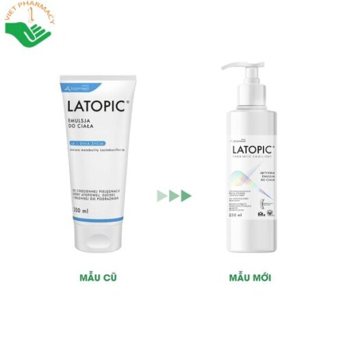 Latopic Body Emulsion - Kem dưỡng ẩm, dịu ngứa/ kích ứng toàn thân 250ml