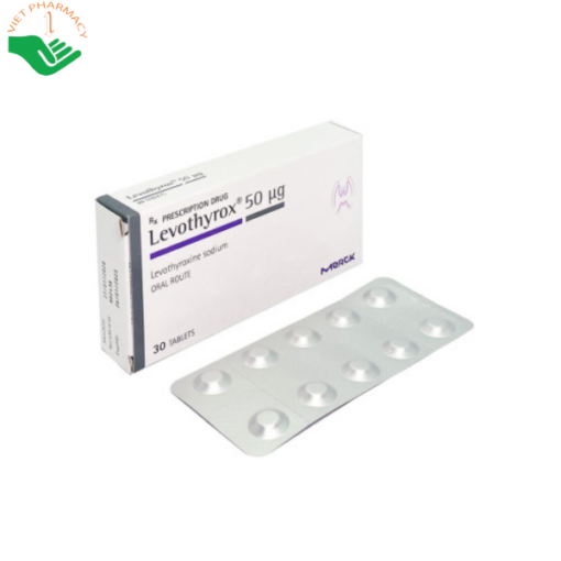 Thuốc Levothyrox 50mcg điều trị bướu giáp, suy giáp, ung thư giáp (3 vỉ x 10 viên)