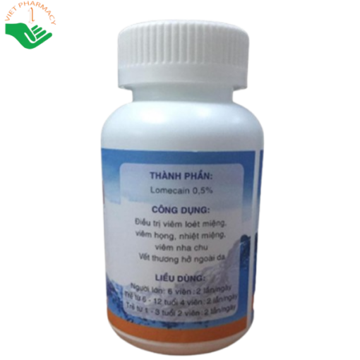 Thuốc Lomecacin điều trị nhiệt miệng, loét miệng (500 viên)