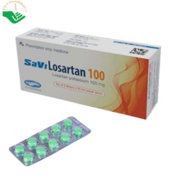 Thuốc Losartan 100mg điều trị tăng huyết áp (3 vỉ x 10 viên)