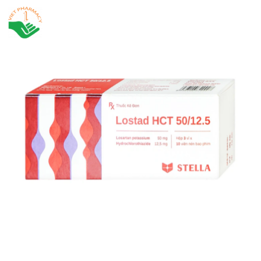 Lostad HCT 100/12.5 Hộp 30 Viên