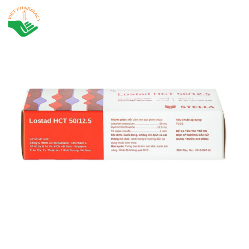 Lostad HCT 100/12.5 Hộp 30 Viên