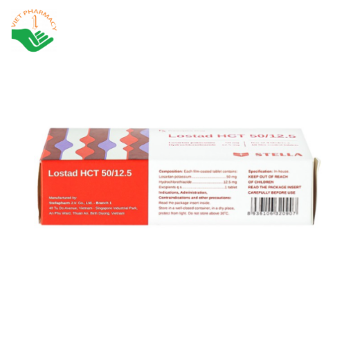 Lostad HCT 100/12.5 Hộp 30 Viên