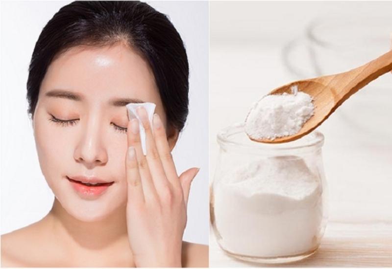 Làm sạch các vùng da trước khi sử dụng hỗn hợp làm trắng từ baking soda