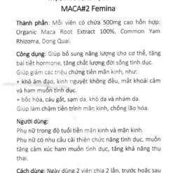 Maca # 2 Femina tăng cường sinh lý nữ