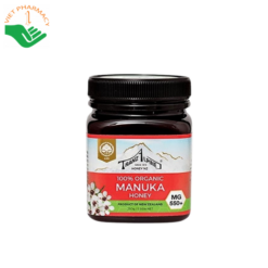 Mật ong Manuka MG550+ Organic Manuka Honey Tranzalpine (Lọ 250g)
