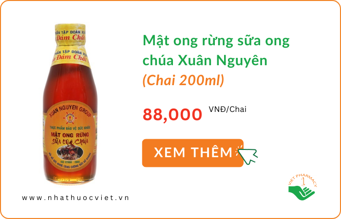 Mật ong rừng sữa ong chúa Xuân Nguyên 200ml