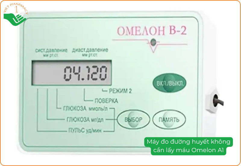 Máy đo đường huyết không cần lấy máu Omelon A1