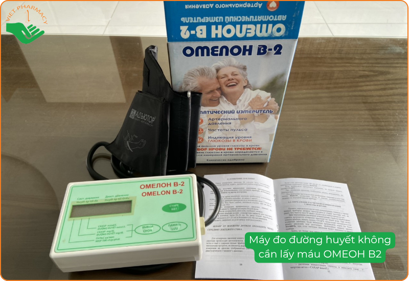 Máy đo đường huyết không cần lấy máu OMEOH B2