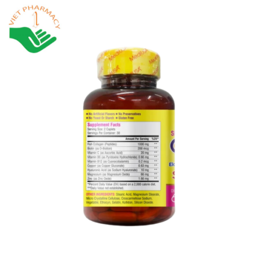 Viên uống đẹp da MediUSA Super Collagen + C 60 viên