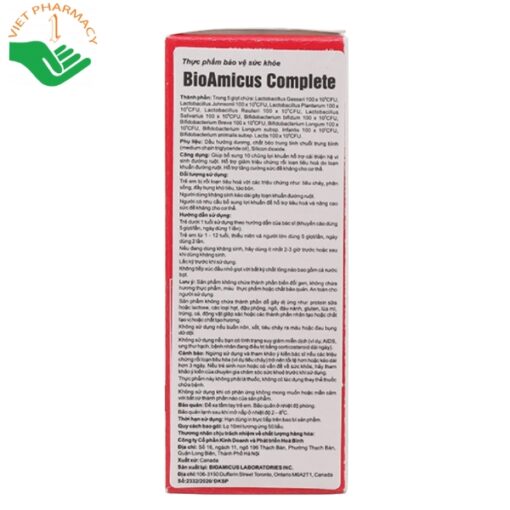 Men vi sinh 10 chủng BioAmicus Complete
