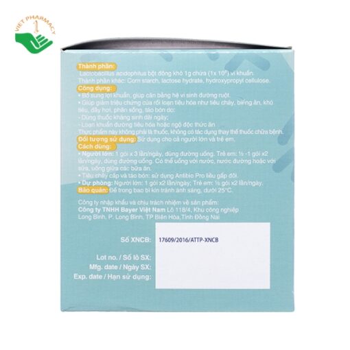 Men vi sinh Antibio Pro bổ sung lợi khuẩn