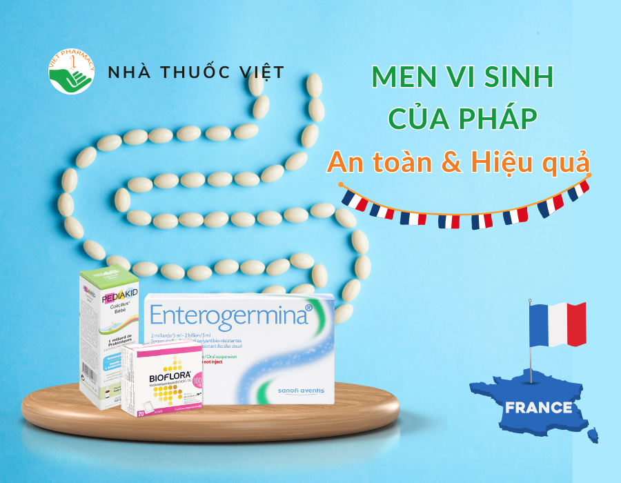 Men vi sinh của Pháp an toàn và hiệu quả