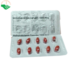 Thuốc Methylcobalamin Capsules 1500mcg điều trị bệnh lý thần kinh ngoại biên (3 vỉ x 10 viên)
