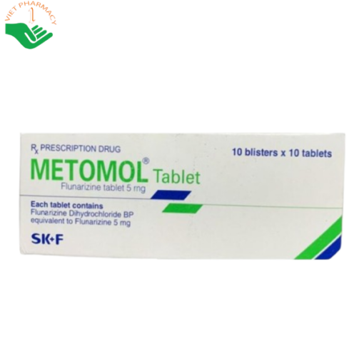 Thuốc Metomol Tablet điều trị đau nửa đầu (10 vỉ x 10 viên)