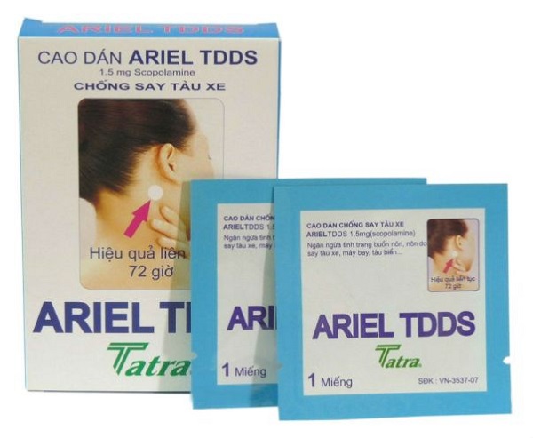 Miếng dán say xe Ariel TDDS