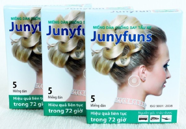 Miếng dán thảo dược chống say tàu xe Junyfuns