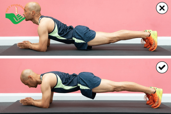 Chú ý về tư thế khi tập Plank
