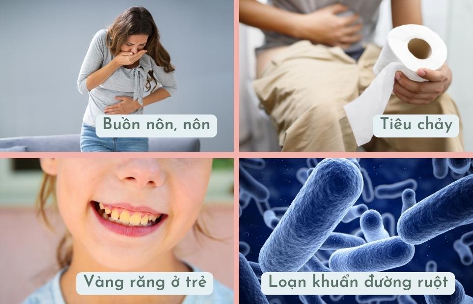 Một số tác dụng phụ của thuốc tetracyclin