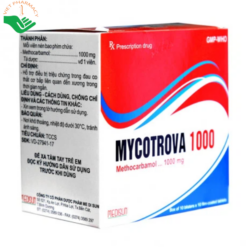 Thuốc Mycotrova 1000 điều trị co thắt đau nhức cơ (10 vỉ x 10 viên)