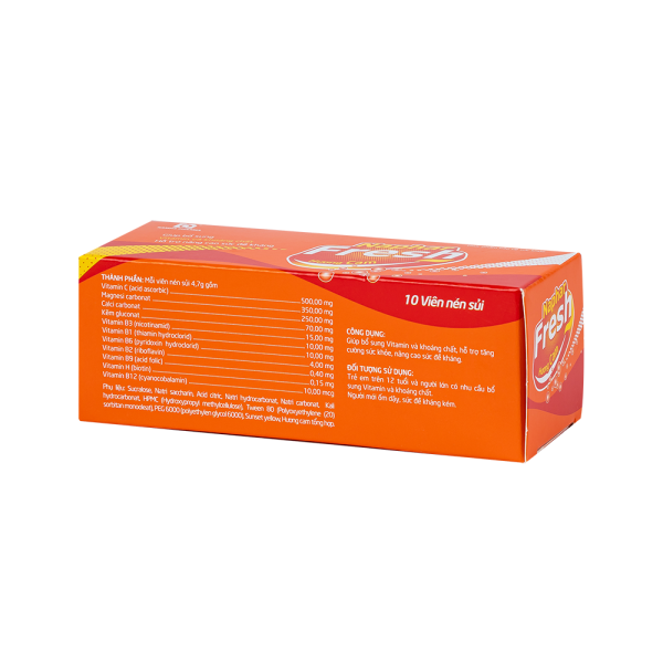 Viên sủi Naphar Fresh bổ xung vitamin, khoáng chất