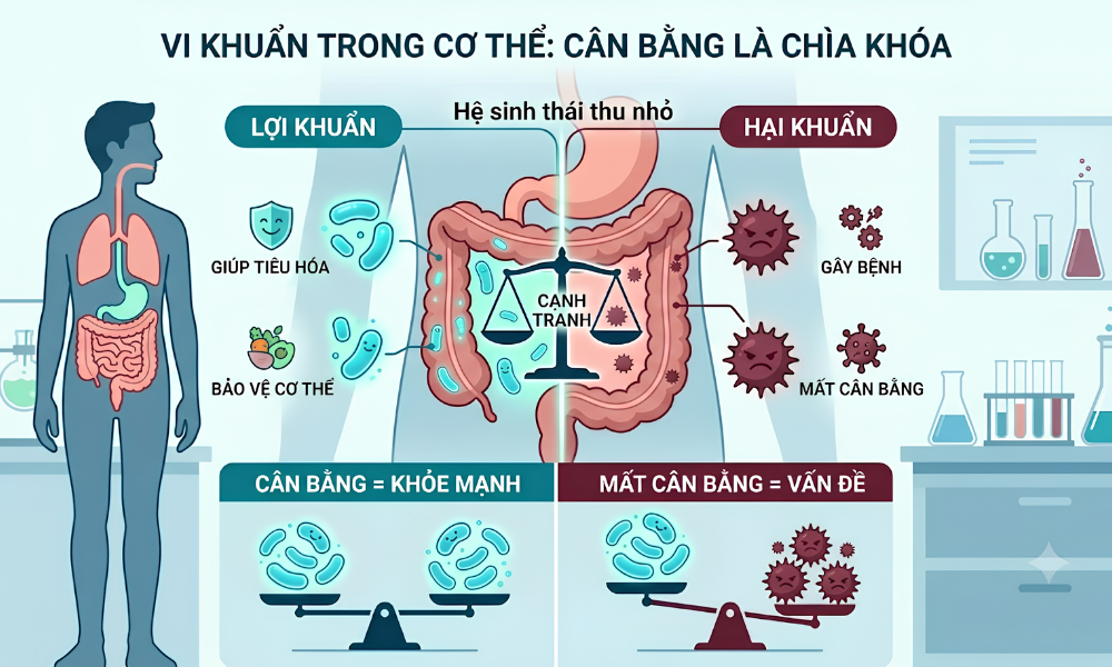 Nhiều người nghe đến "vi khuẩn" là lập tức nghĩ đến bệnh tật. Thực tế hoàn toàn khác