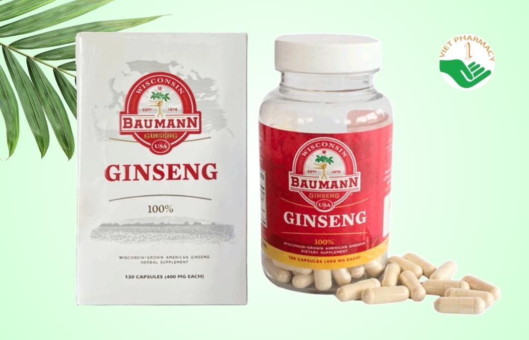 Nhân sâm Wisconsin Baumann Ginseng USA